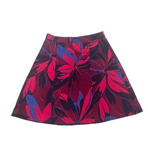 Draper James Women's Pink Floral Flutter Skirt Size 0 Tropical Resort